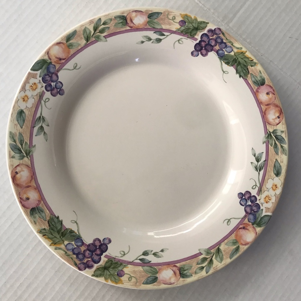 Set Of 2 Vintage Pfaltzgraff “Orchard” Dinner Plates 11”